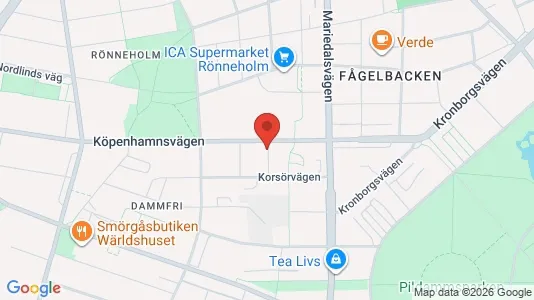 Apartments for rent i Malmö City - kort over placeringen