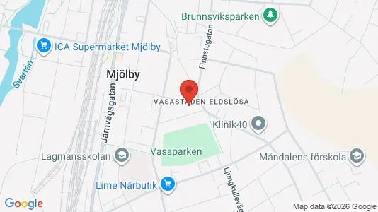 Apartments for rent i Mjölby - kort over placeringen