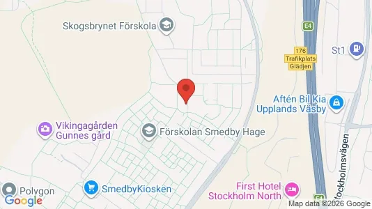 Apartments for rent i Upplands Väsby - kort over placeringen