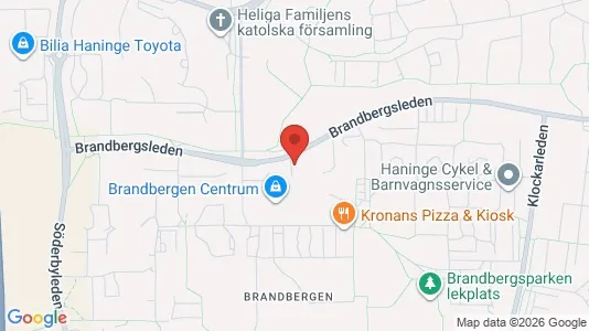 Apartments for rent i Haninge - kort over placeringen