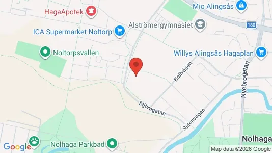 Apartments for rent i Alingsås - kort over placeringen