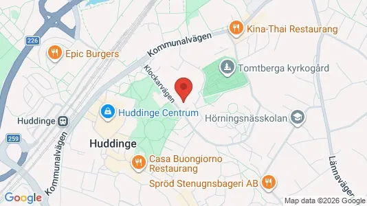 Apartments for rent i Huddinge - kort over placeringen