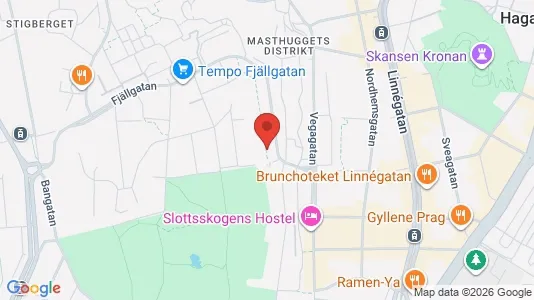 Apartments for rent i Majorna-Linné - kort over placeringen