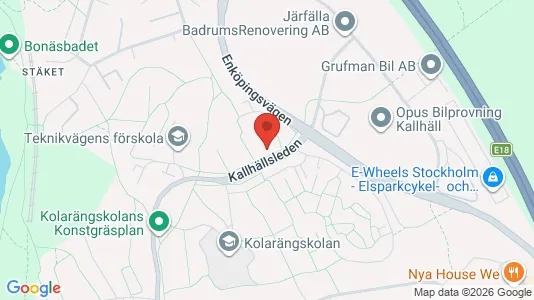 Apartments for rent i Järfälla - kort over placeringen