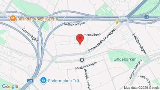Apartments for rent i Hammarbyhamnen - kort over placeringen