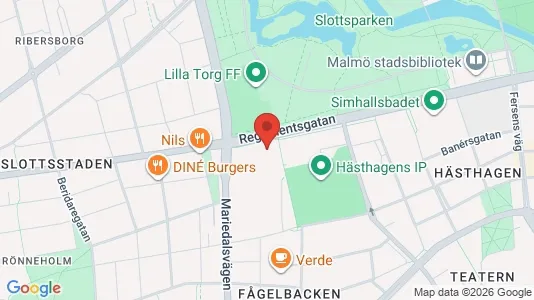 Apartments for rent i Malmö City - kort over placeringen
