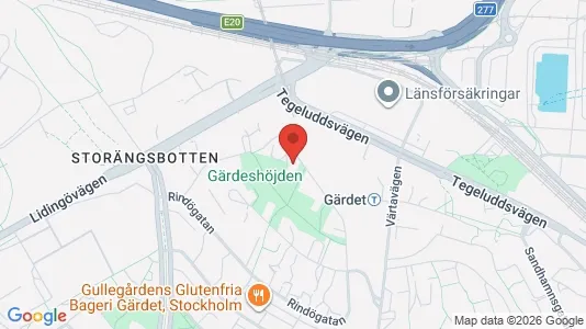 Apartments for rent i Gärdet/Djurgården - kort over placeringen