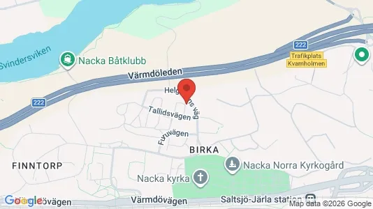 Apartments for rent i Nacka - kort over placeringen