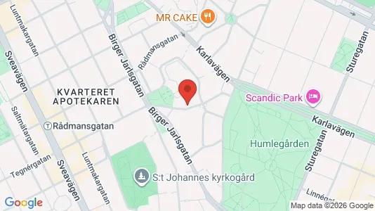 Apartments for rent i Östermalm - kort over placeringen