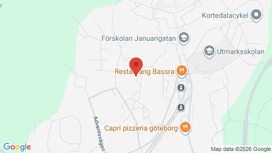 Apartments for rent i Gothenburg East - kort over placeringen