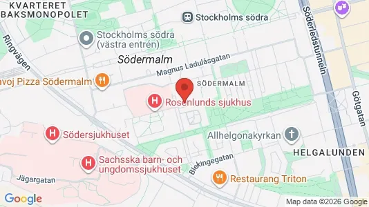 Apartments for rent i Södermalm - kort over placeringen