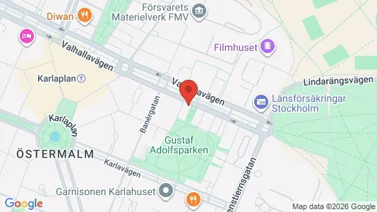 Apartments for rent i Gärdet/Djurgården - kort over placeringen