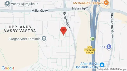 Apartments for rent i Upplands Väsby - kort over placeringen
