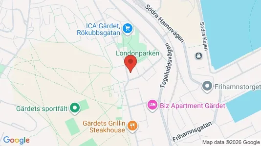 Apartments for rent i Gärdet/Djurgården - kort over placeringen