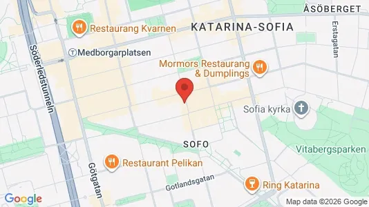 Apartments for rent i Södermalm - kort over placeringen