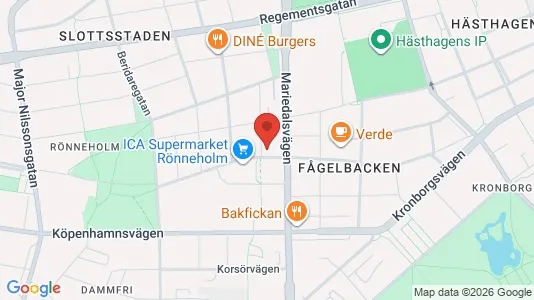 Apartments for rent i Malmö City - kort over placeringen