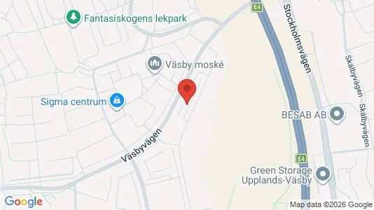Apartments for rent i Upplands Väsby - kort over placeringen
