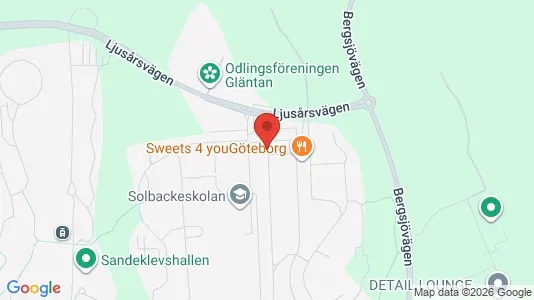 Apartments for rent i Gothenburg East - kort over placeringen