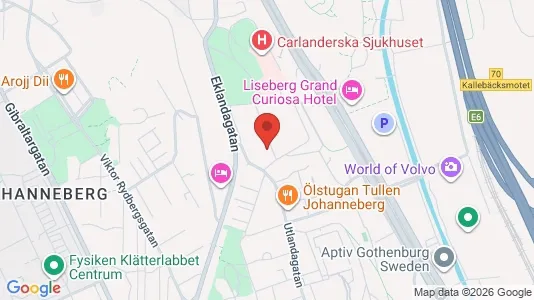 Apartments for rent i Johanneberg - kort over placeringen