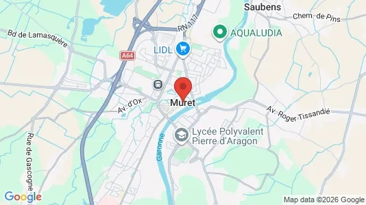 Apartments for rent i Muret - kort over placeringen
