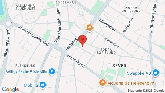 Apartments for rent i Sofielund - kort over placeringen