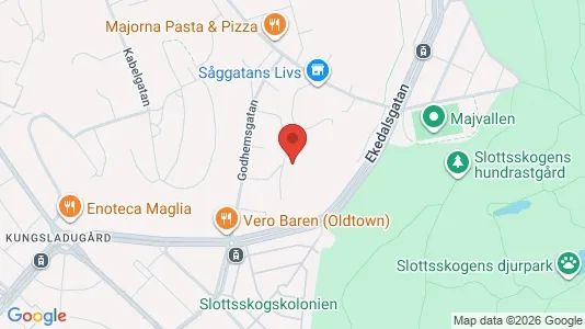 Apartments for rent i Majorna-Linné - kort over placeringen