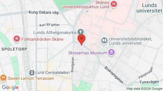 Apartments for rent i Lund - kort over placeringen