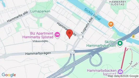 Apartments for rent i Hammarbyhamnen - kort over placeringen