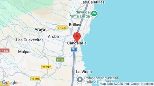 Apartments for rent i Candelaria - kort over placeringen
