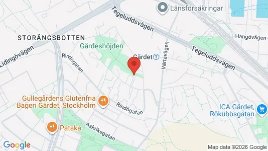 Apartments for rent i Gärdet/Djurgården - kort over placeringen