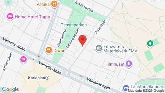 Apartments for rent i Gärdet/Djurgården - kort over placeringen