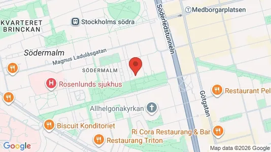 Apartments for rent i Södermalm - kort over placeringen