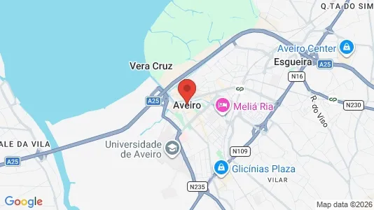 Houses for rent i Aveiro - kort over placeringen