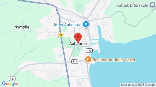 Apartments for rent i Aabenraa - kort over placeringen