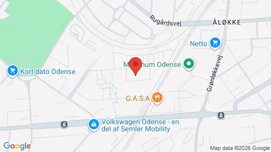 Apartments for rent i Odense V - kort over placeringen