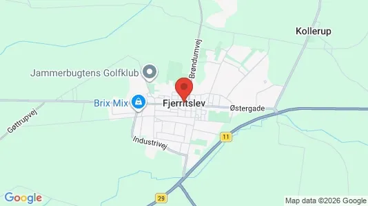 Apartments for rent i Fjerritslev - kort over placeringen