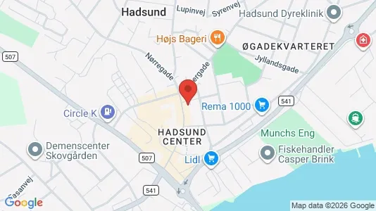 Apartments for rent i Hadsund - kort over placeringen