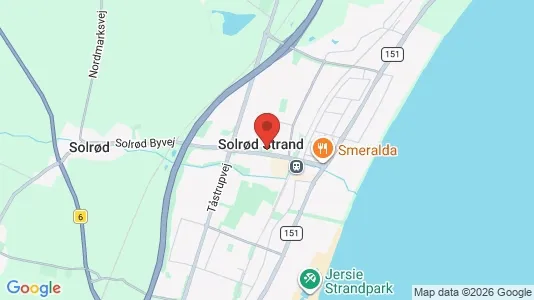 Houses for rent i Solrød Strand - kort over placeringen