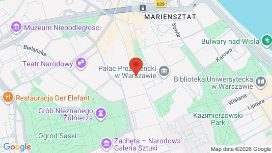 Apartments for rent i Warszawa Śródmieście - kort over placeringen