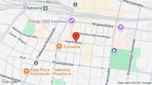 Rooms for rent i Katowice - kort over placeringen