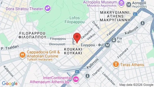 Apartments for rent i Athens Akropoli - kort over placeringen