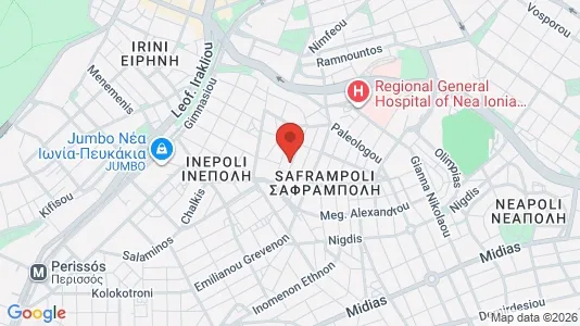 Apartments for rent i Galatsi - kort over placeringen