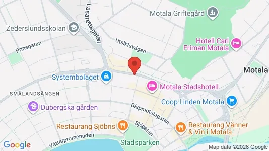 Apartments for rent i Motala - kort over placeringen