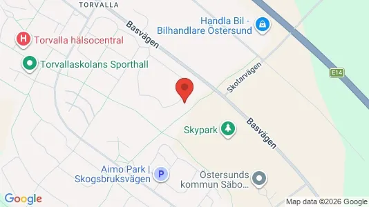 Apartments for rent i Östersund - kort over placeringen