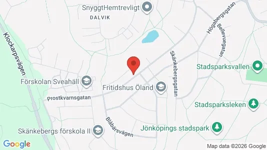 Apartments for rent i Jönköping - kort over placeringen