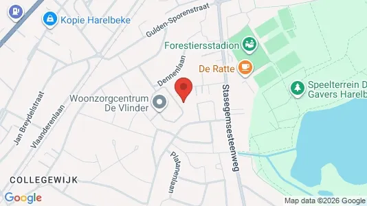 Apartments for rent i Harelbeke - kort over placeringen