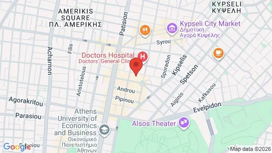Apartments for rent i Athens Agios Nikolaos - kort over placeringen