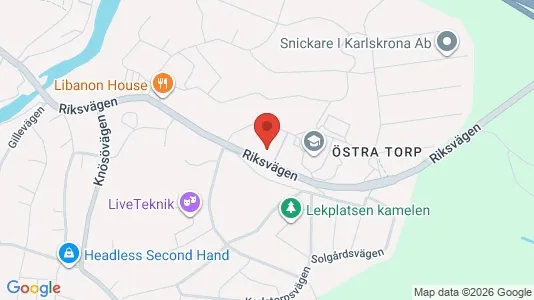 Apartments for rent i Karlskrona - kort over placeringen