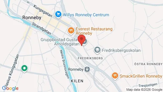 Apartments for rent i Ronneby - kort over placeringen