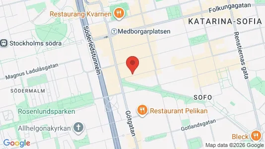 Apartments for rent i Södermalm - kort over placeringen